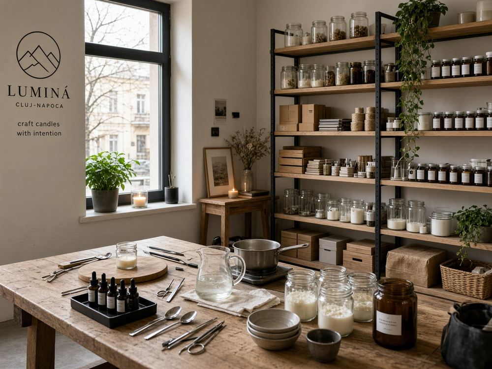 About the Candle / craft workshop studio studio at Rapid Bloom Candles